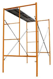 Andamios plegables interior naranjo